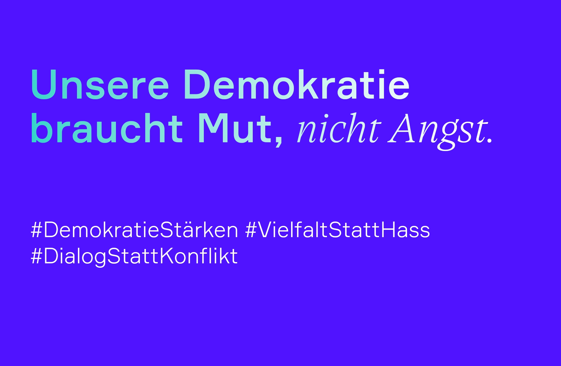 Demokratie Statement teaser